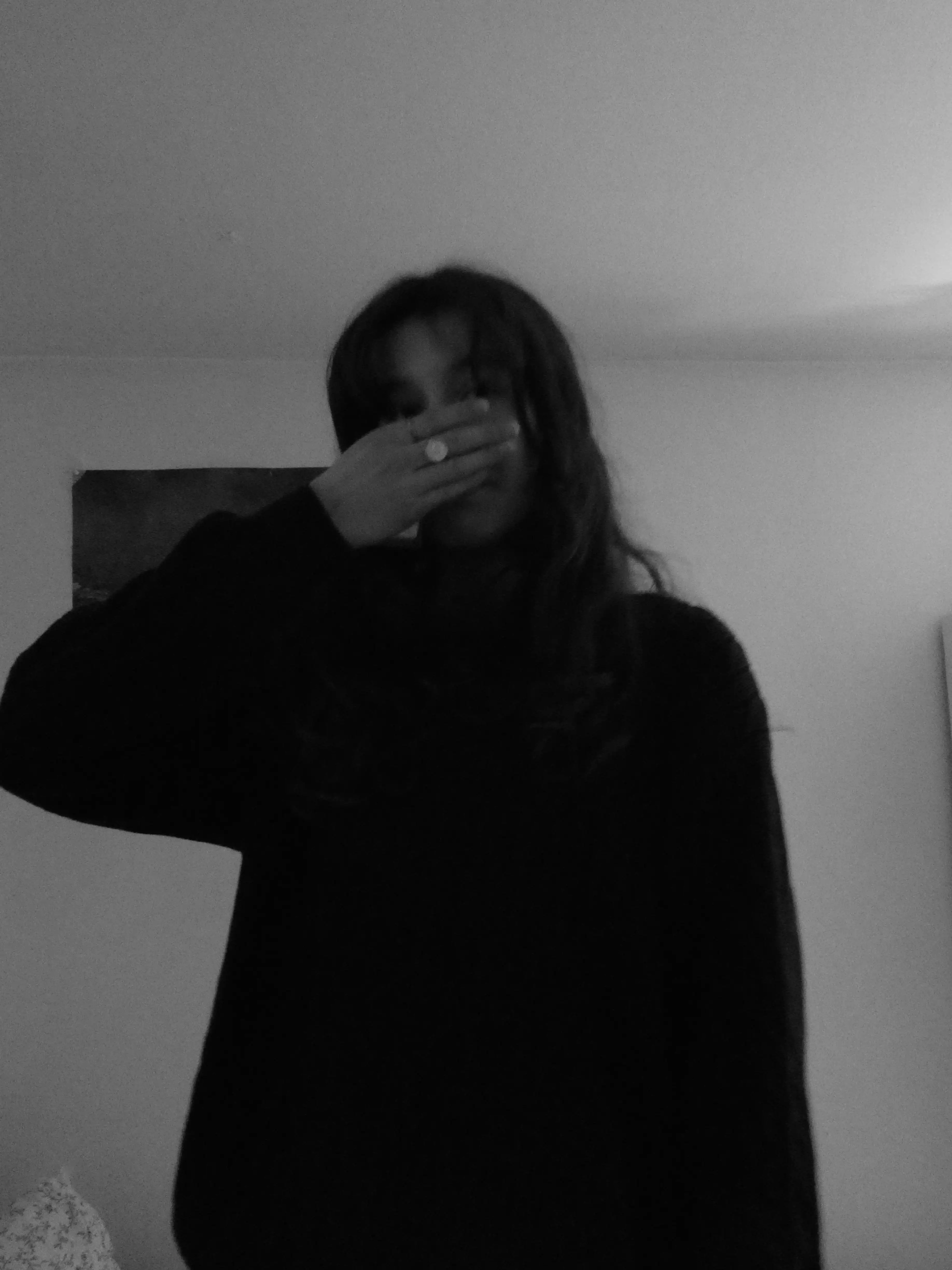 Person in Dark Room